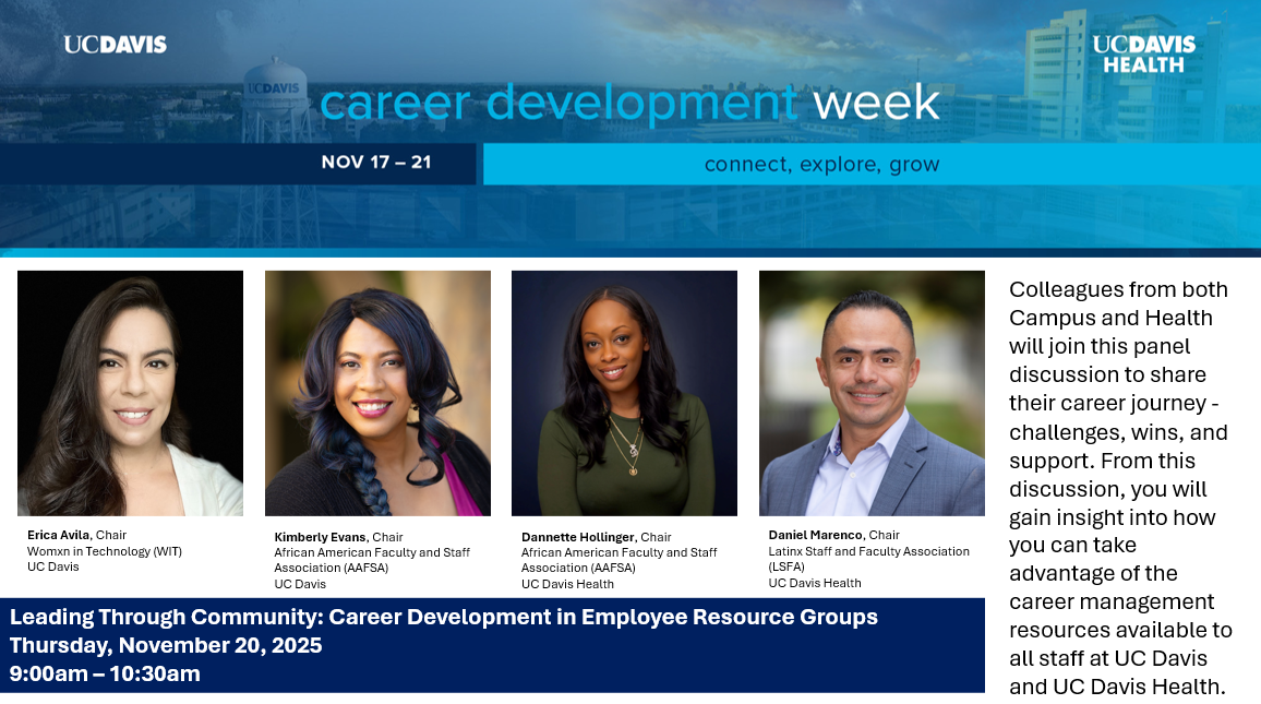 ERG Panel: Leading Through Community: Career Development in Employee Resource Groups